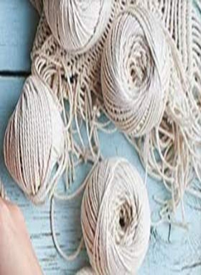 Vemlons Cotton Tread Cotton Cord/Rope for Craft Work, Plant 2ply 1mm dori (4 Spool) - Image 3